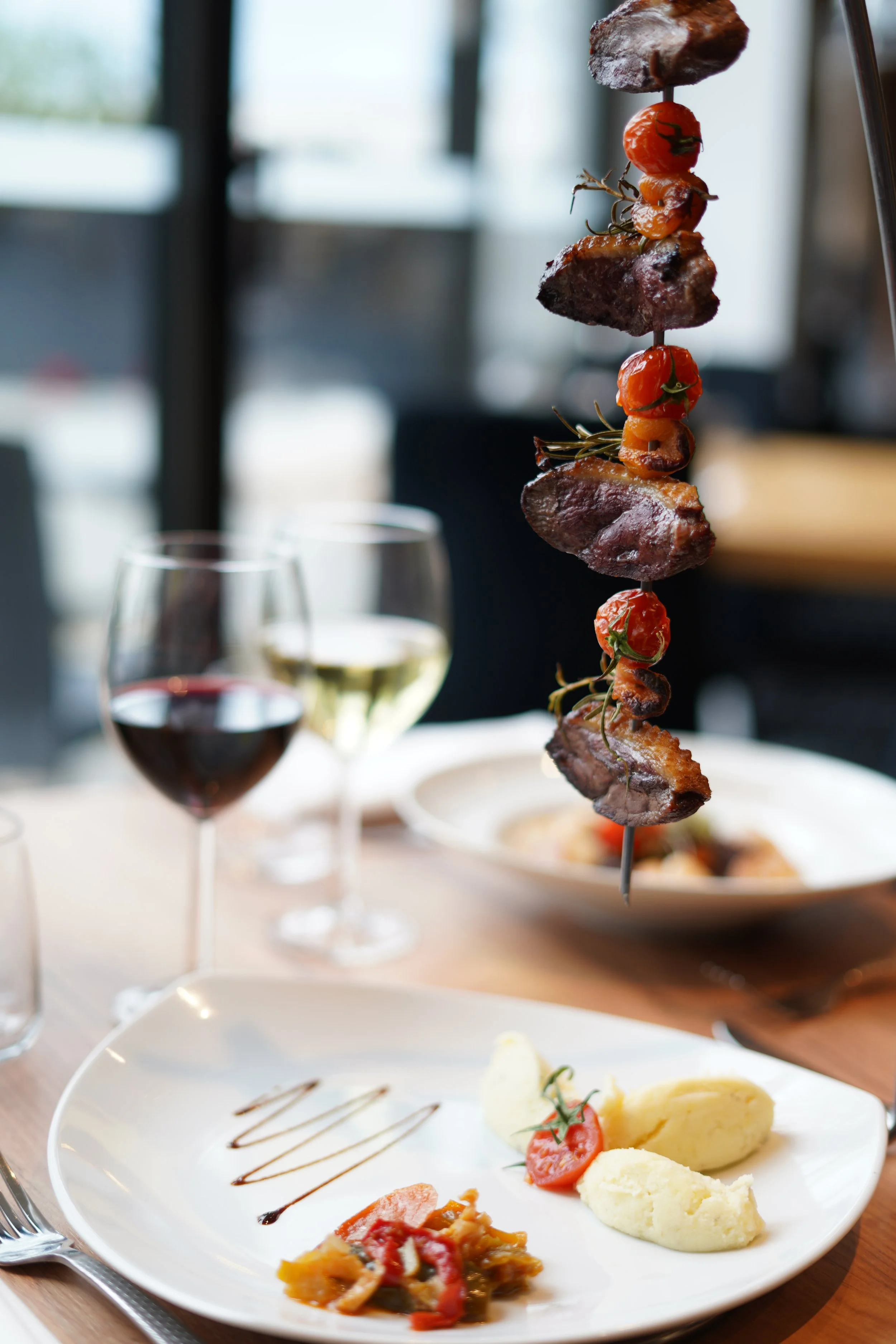 Photo d'un plat du restaurant les Terres Rouges à Chamboeuf, Saint etienne Loire 42