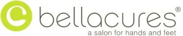 Bellacures logo with the tagline 'a salon for hands and feet'