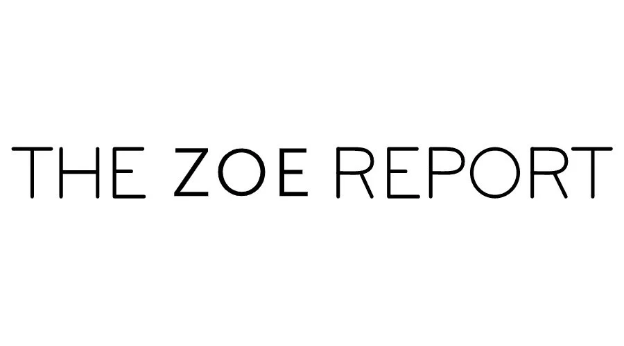 Black text on white background reading 'The Zoe Report'.