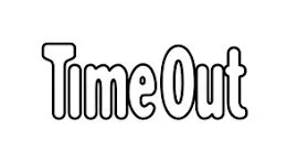 The Time Out logo in black and white with a playful font.