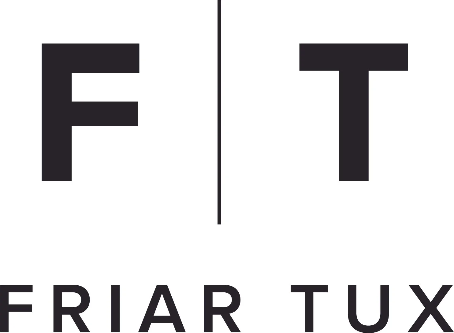 Logo with large letter F on the left, T on the right, separated by a vertical line, and the text 'F R I A R T U X' below.