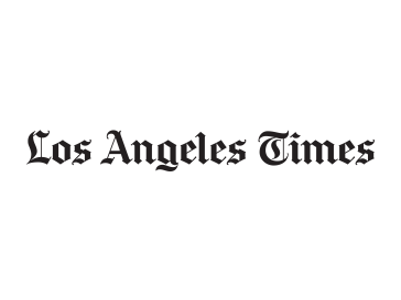The Los Angeles Times logo in black text.
