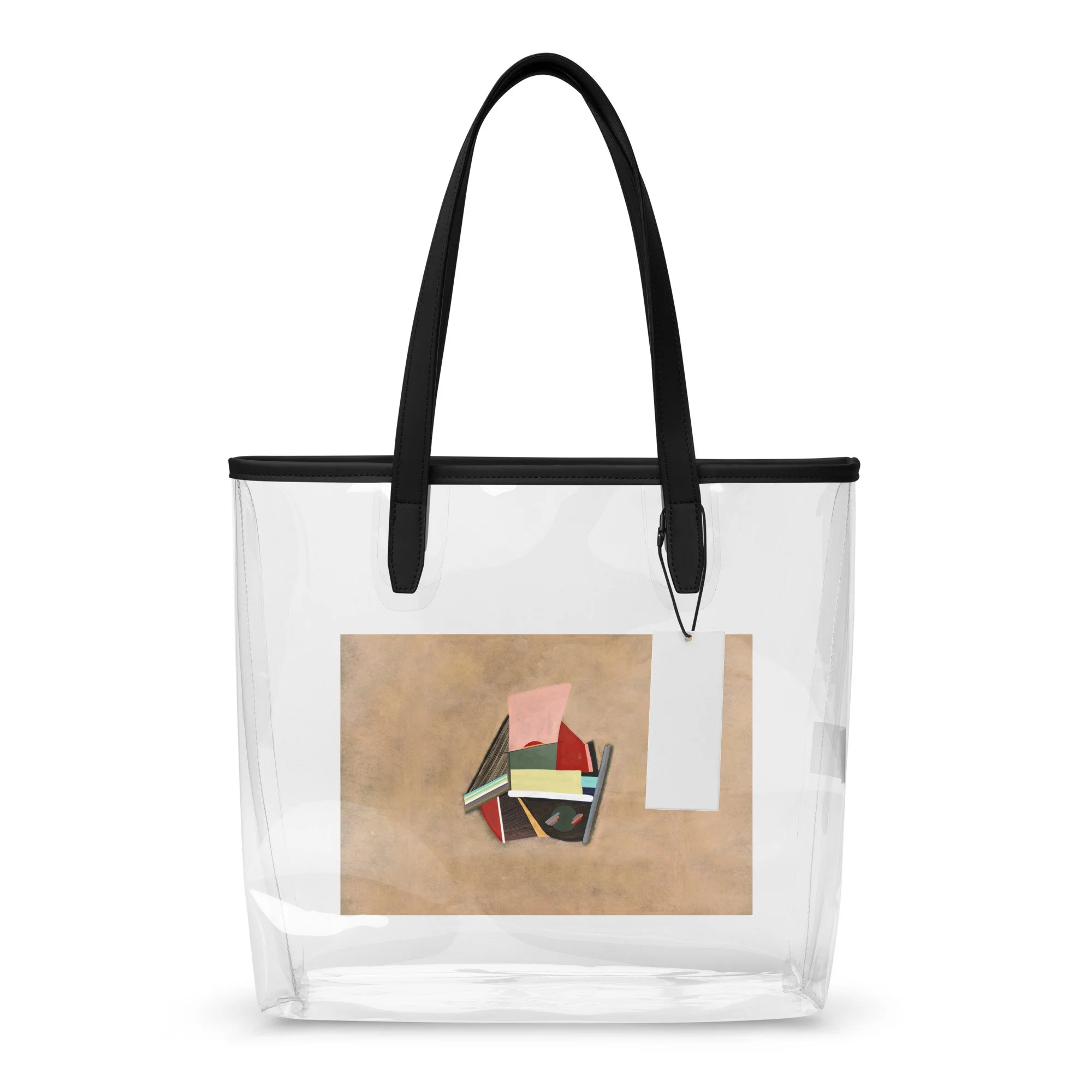 Clear tote bag Art work “Polly Deco” (2025)
