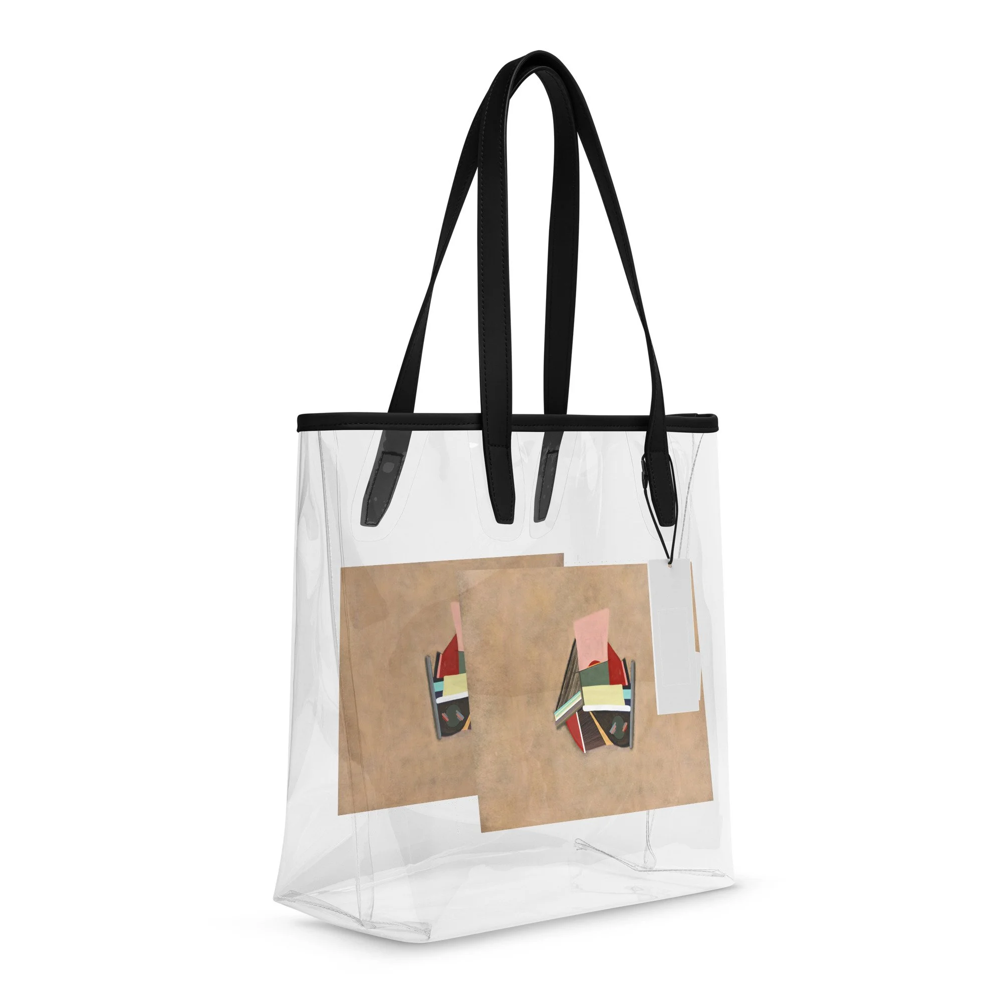 Clear tote bag Art work “Polly Deco” (2025)