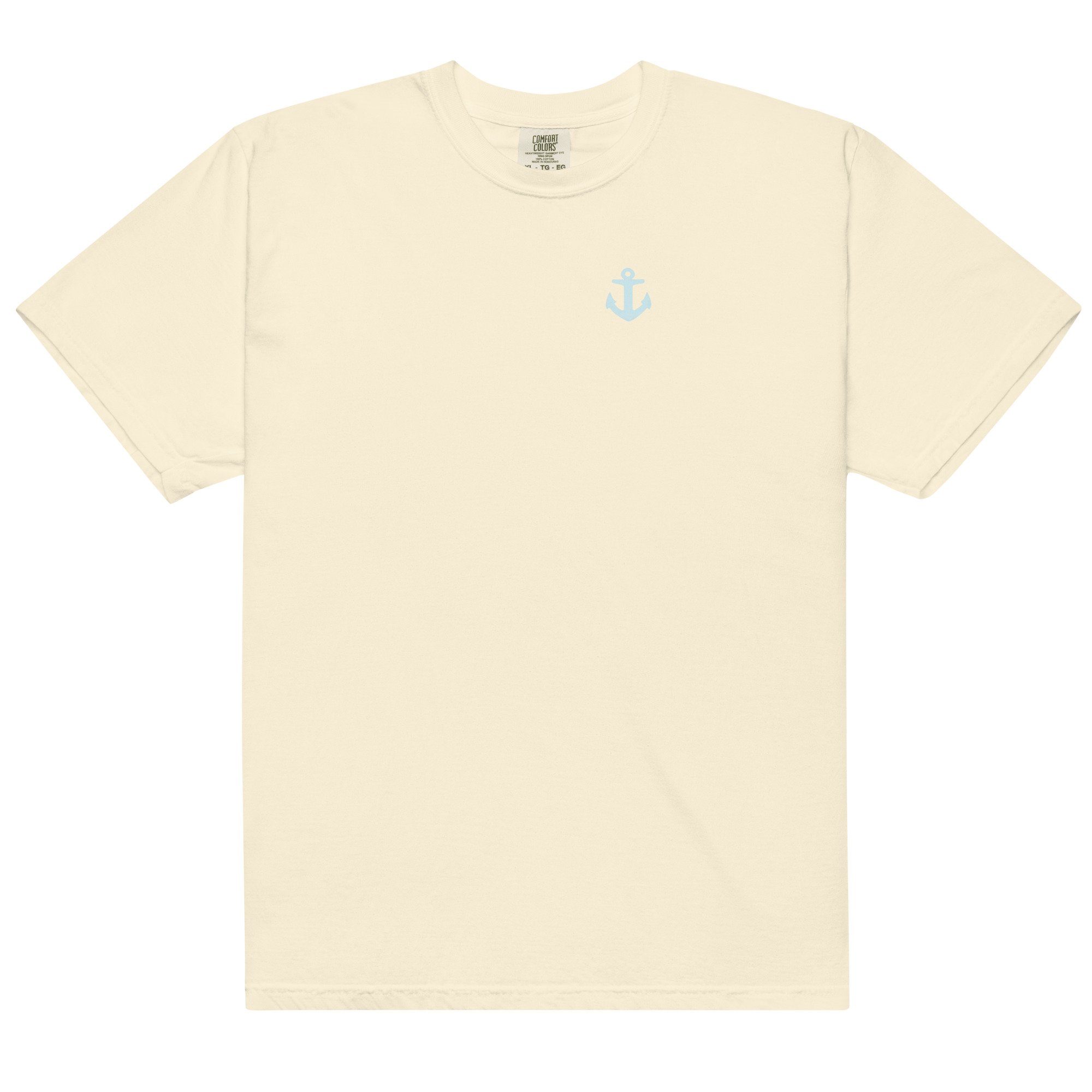 Unisex cotton t-shirt with anchor