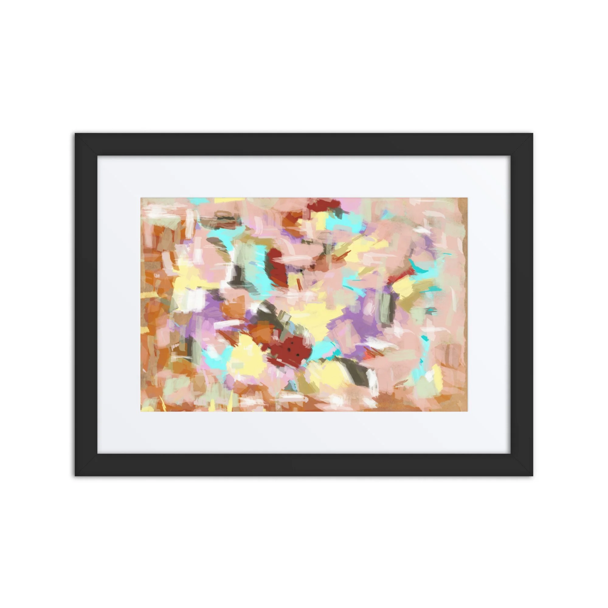“Pink Puddle” (2025) Framed Art Poster