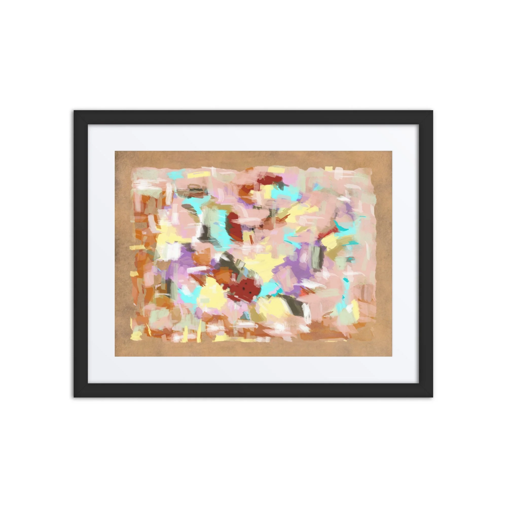 “Pink Puddle” (2025) Framed Art Poster