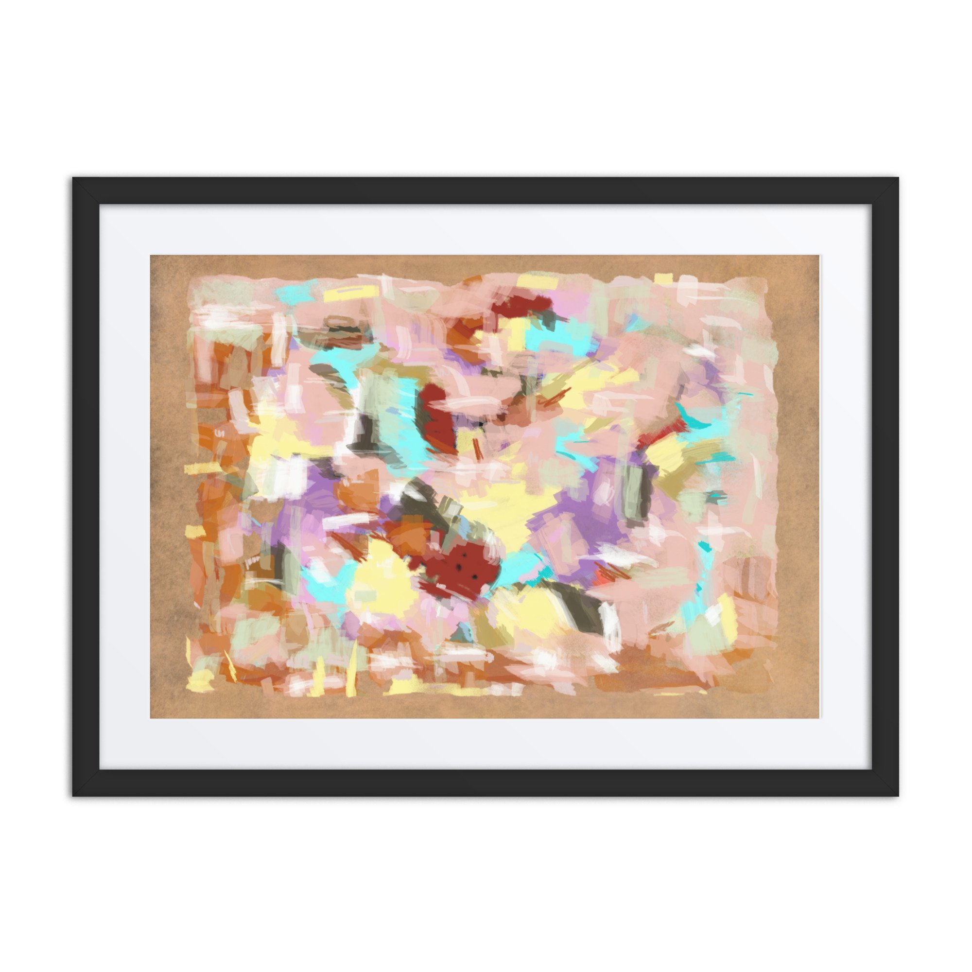 “Pink Puddle” (2025) Framed Art Poster