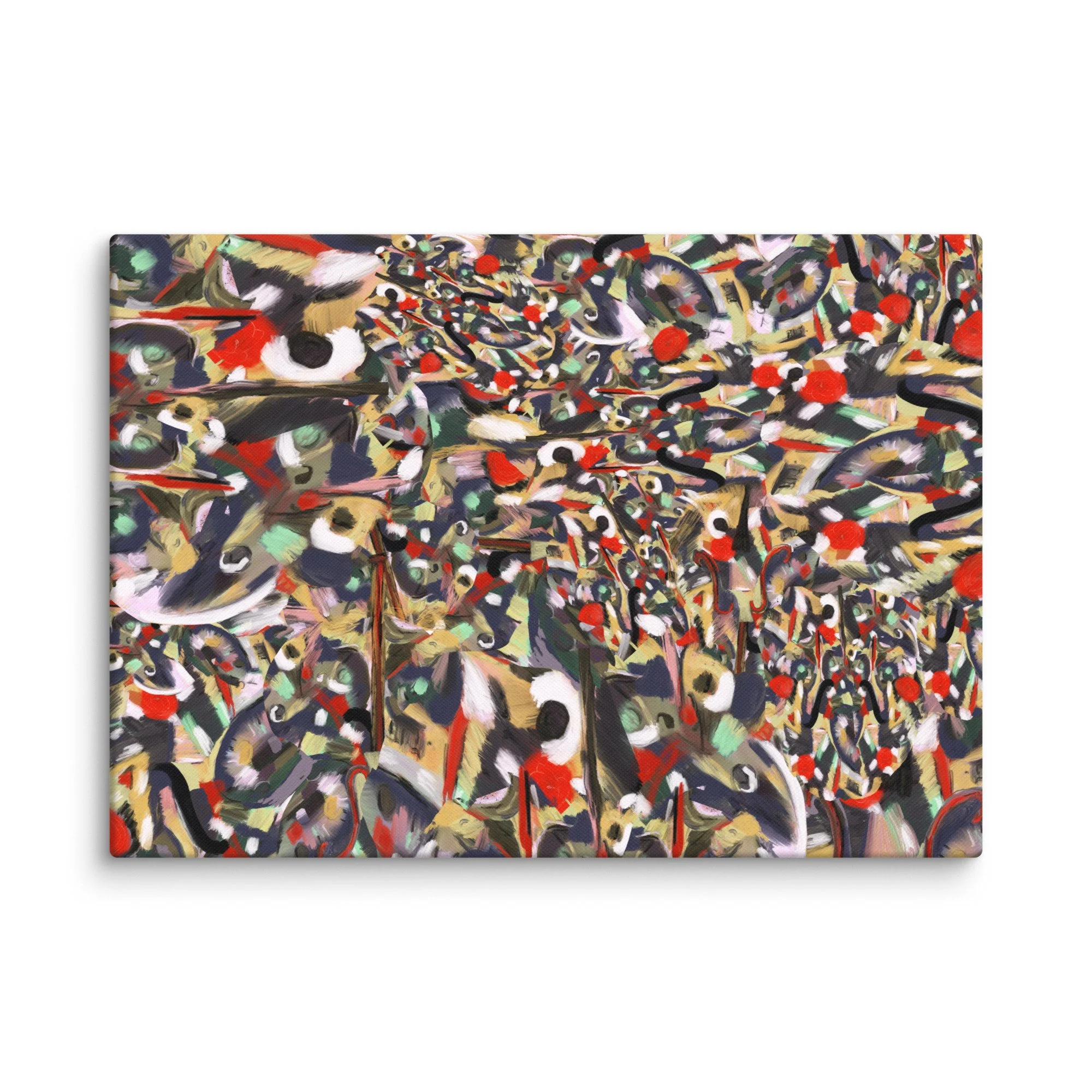“Deco Paon” (2025) Art Print on Canvas