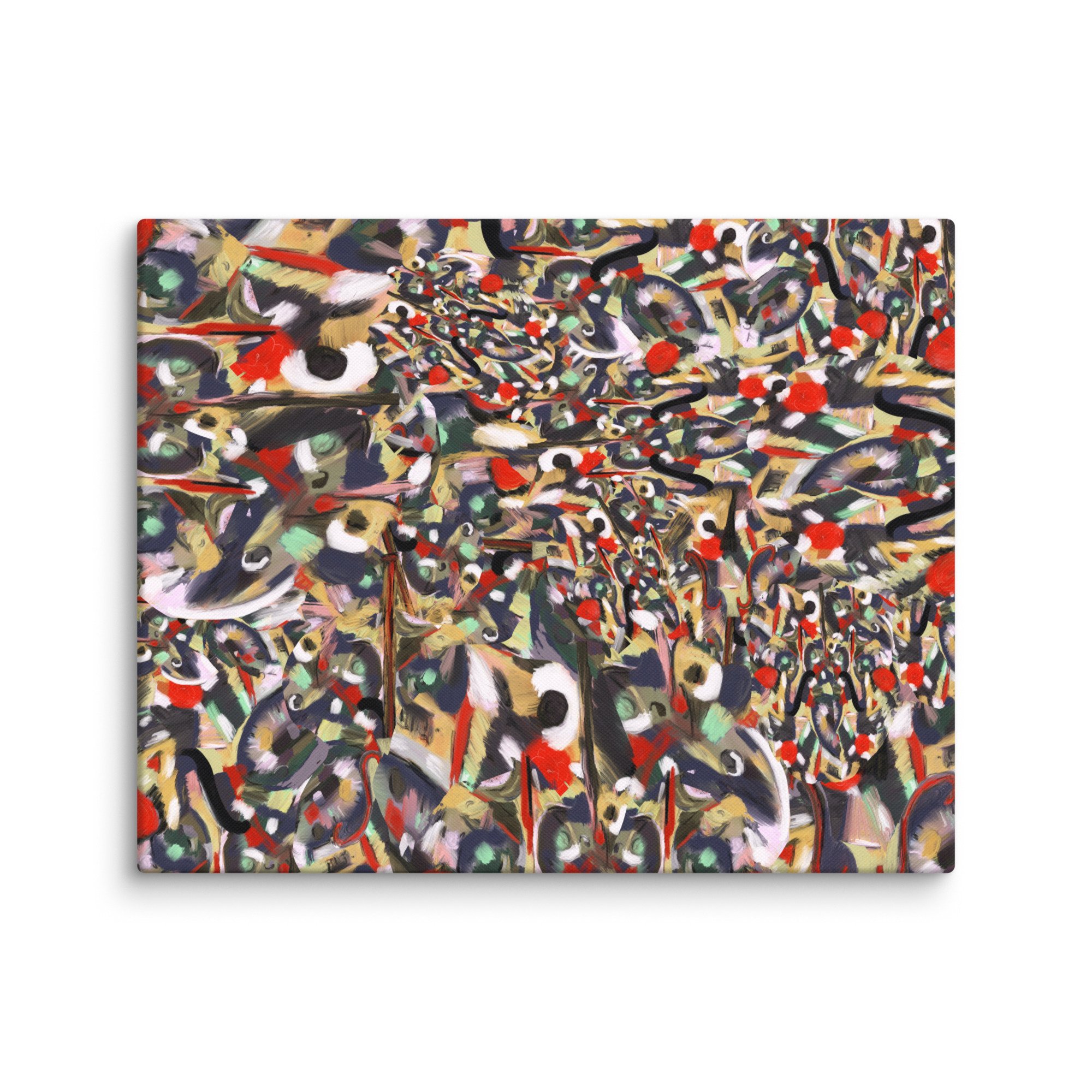 “Deco Paon” (2025) Art Print on Canvas