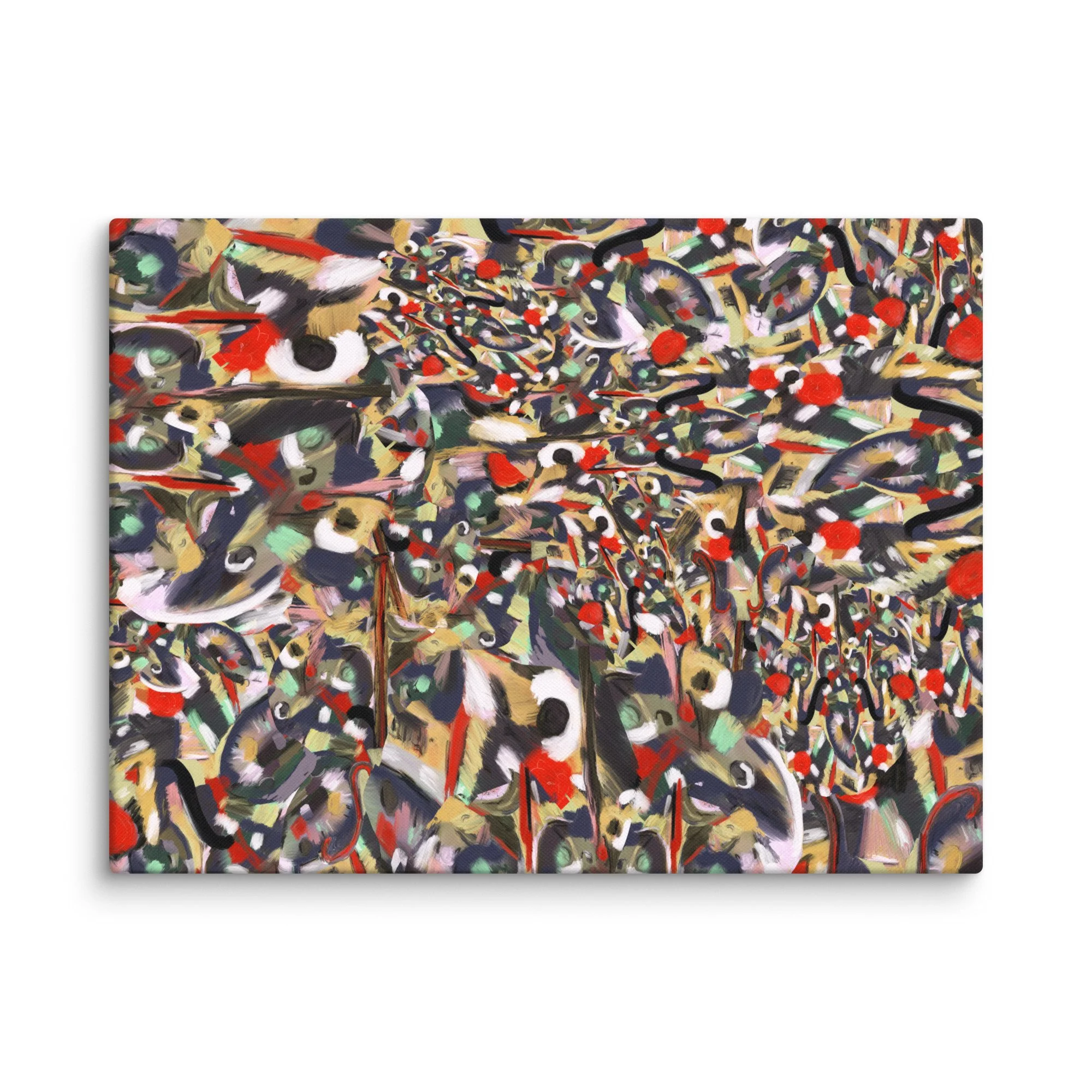 “Deco Paon” (2025) Art Print on Canvas