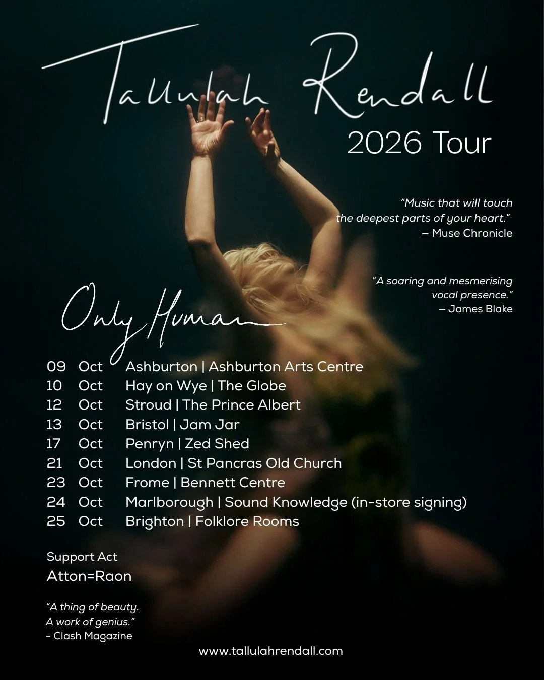 Only Human Tour (Ashburton Arts Center)