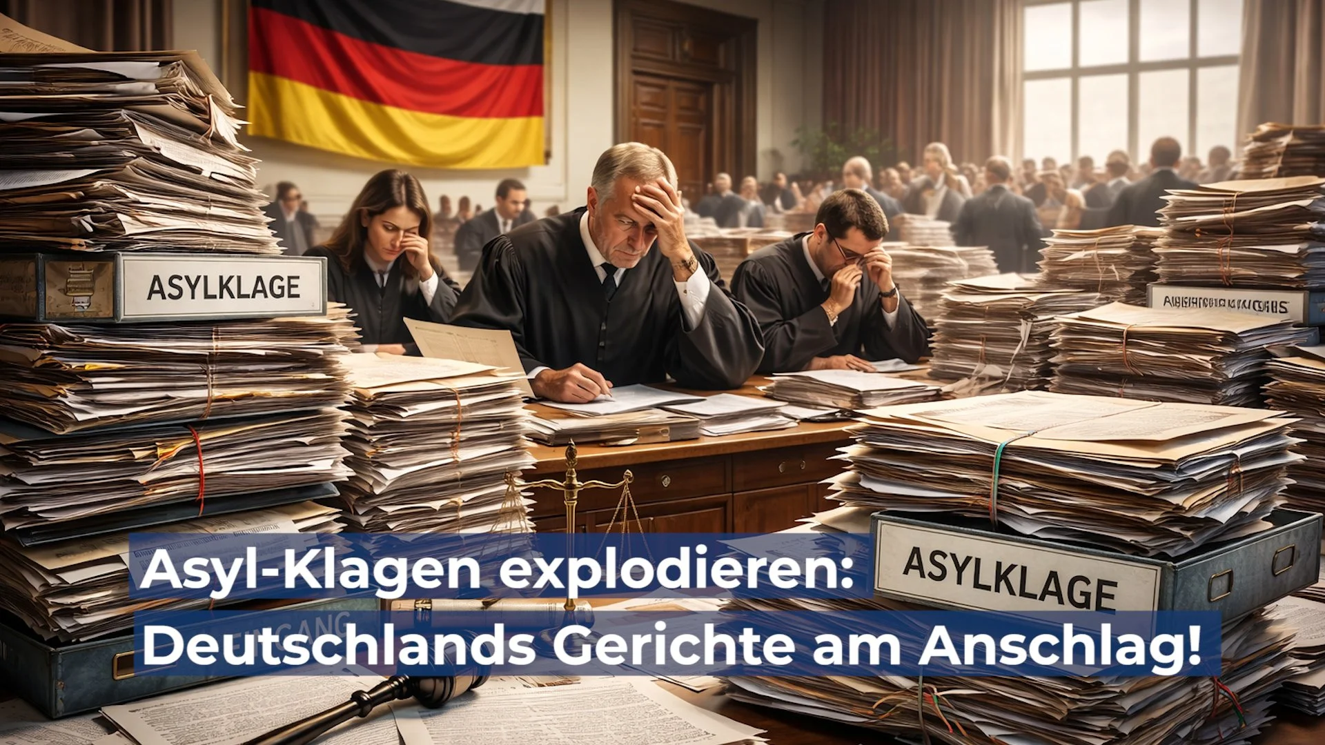 Asyl-Klagen explodieren: Deutschlands Gerichte am Anschlag!