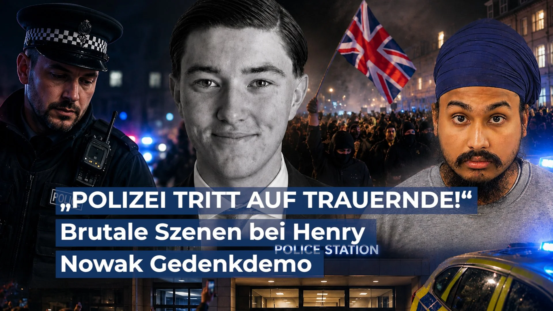 „POLIZEI TRITT AUF TRAUERNDE!“ Brutale Szenen bei Henry Nowak Gedenkdemo