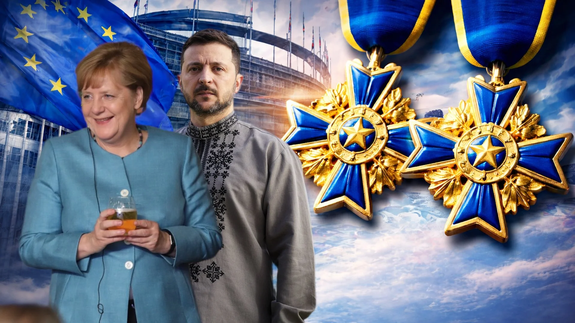 Wirbel um EU-Orden für Selenskyj und Merkel