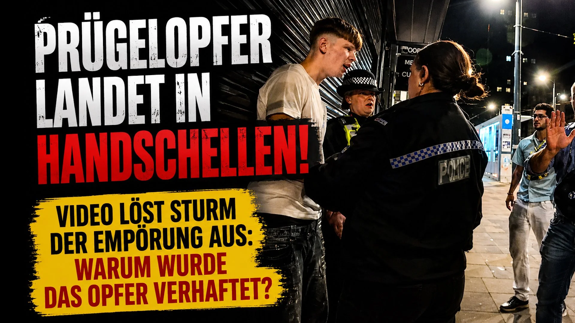 Prügelopfer landet in Handschellen! – Video löst Sturm der Empörung aus: Warum wurde das Opfer verhaftet?