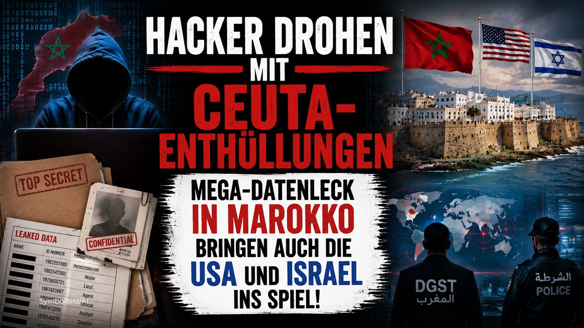 Hacker drohen mit Ceuta-Enthüllungen: Mega-Datenleck in Marokko bringen auch die USA und Israel ins Spiel!