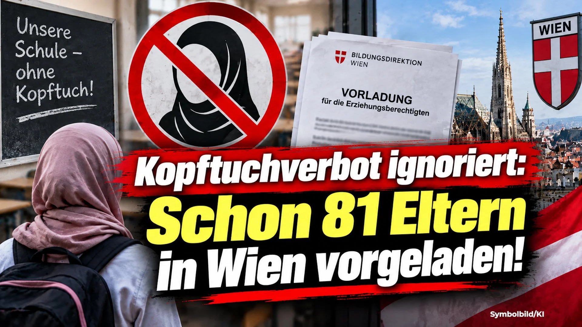 Kopftuchverbot: Schon 81 Eltern in Wien vorgeladen