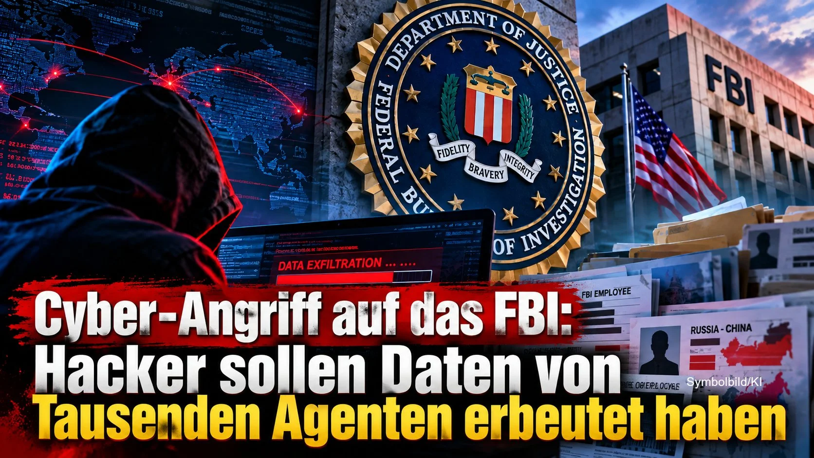 Cyber-Angriff auf das FBI: Hacker sollen Daten von Tausenden Agenten erbeutet haben