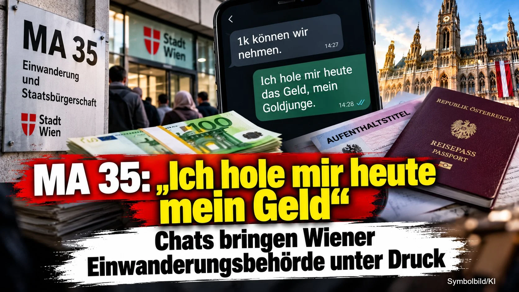 MA 35: „Ich hole mir heute mein Geld“ – Chats bringen Wiener Einwanderungsbehörde unter Druck