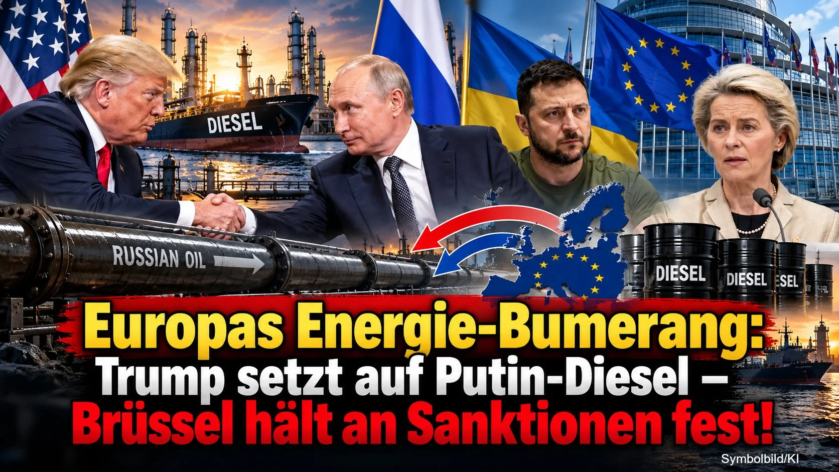 Europas Energie-Bumerang: Trump setzt auf Putin-Diesel – Brüssel hält an selbstschädigenden Sanktionen fest!