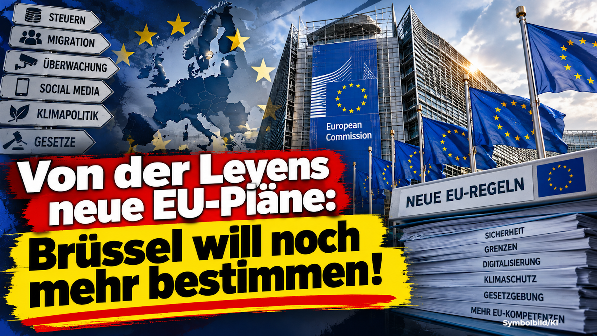 Von der Leyens neue EU-Pläne: Brüssel will noch mehr bestimmen!
