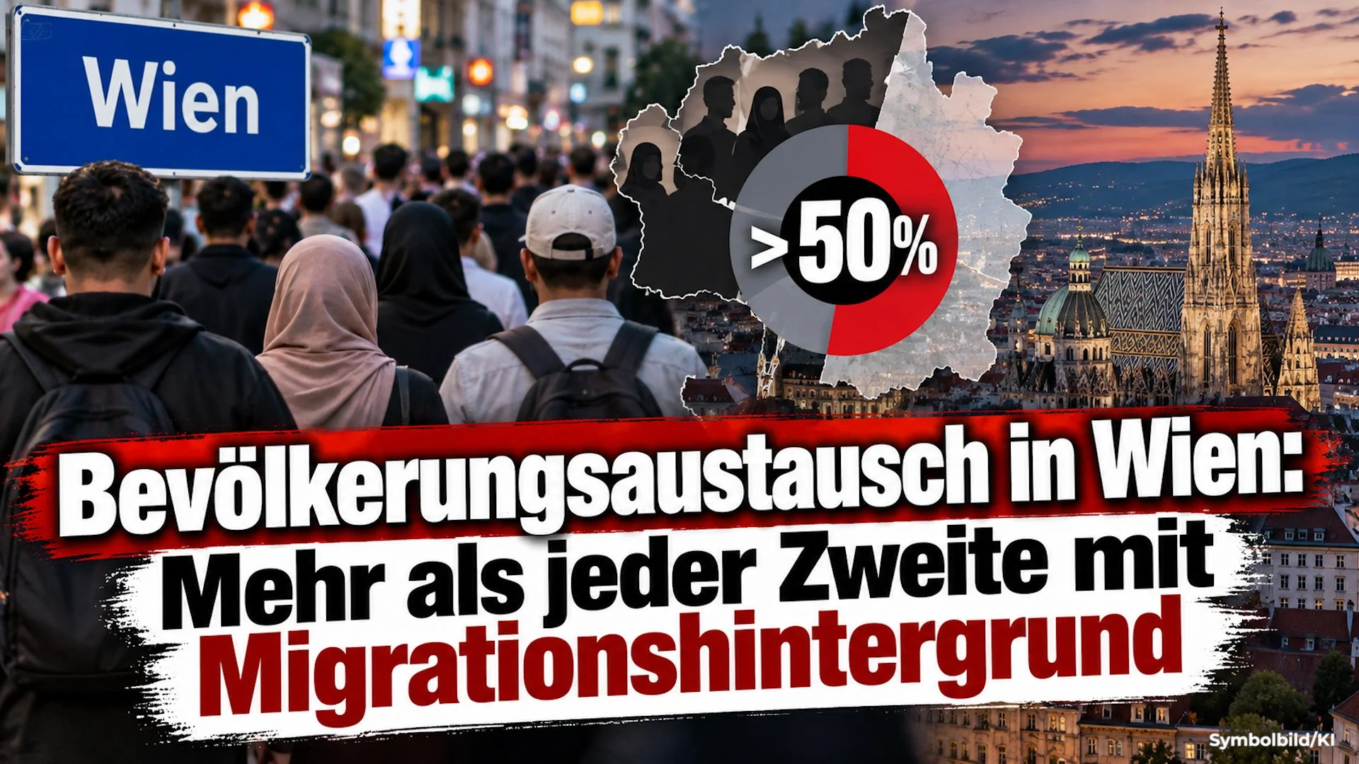 Bevölkerungsaustausch in Wien: Mehr als jeder Zweite mit Migrationshintergrund