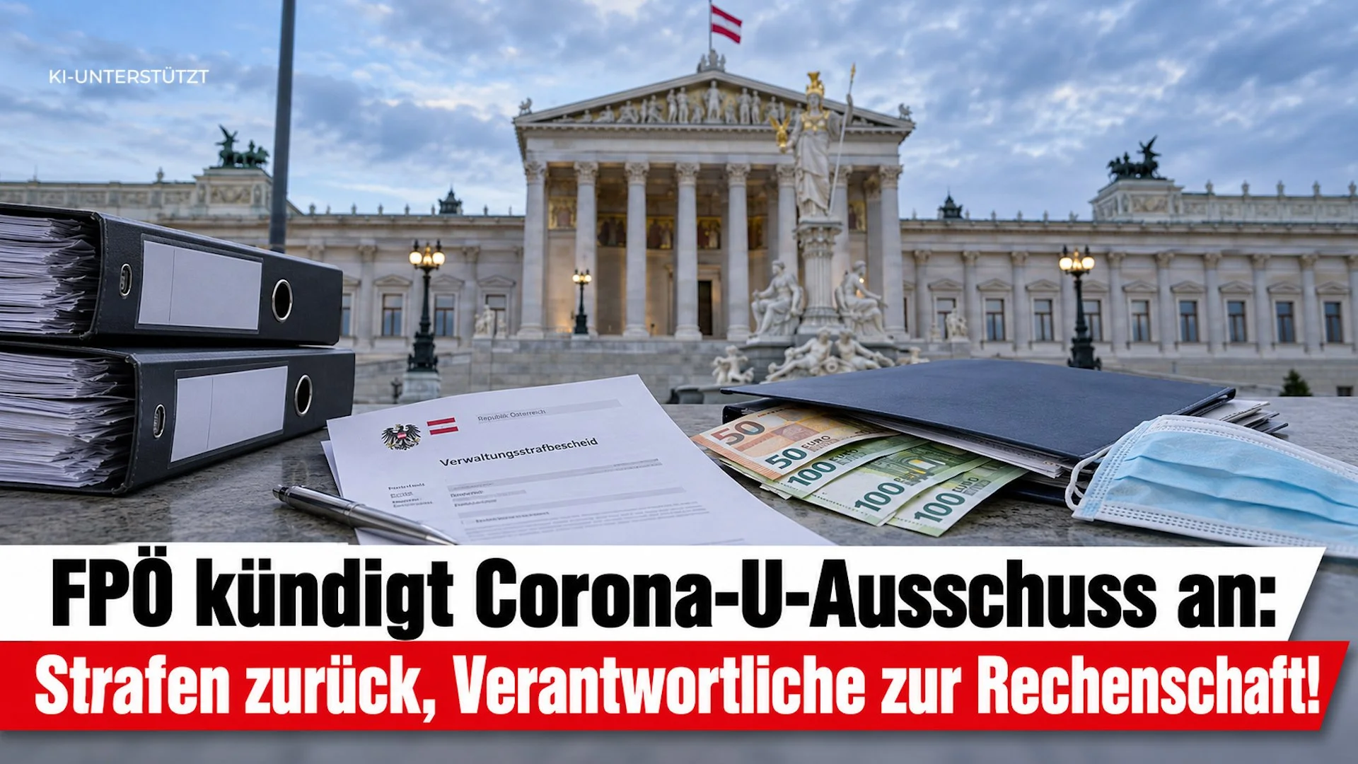 FPÖ kündigt Corona-U-Ausschuss an: Strafen zurück, Verantwortliche zur Rechenschaft!