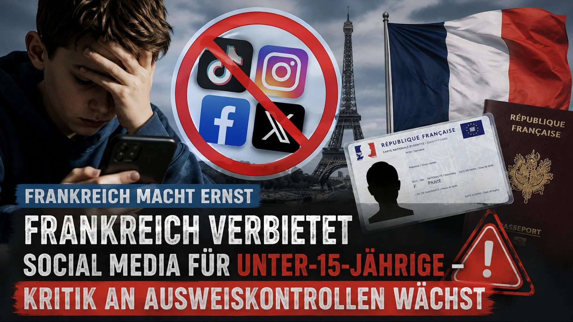 Frankreich verbietet Social Media für Unter-15-Jährige