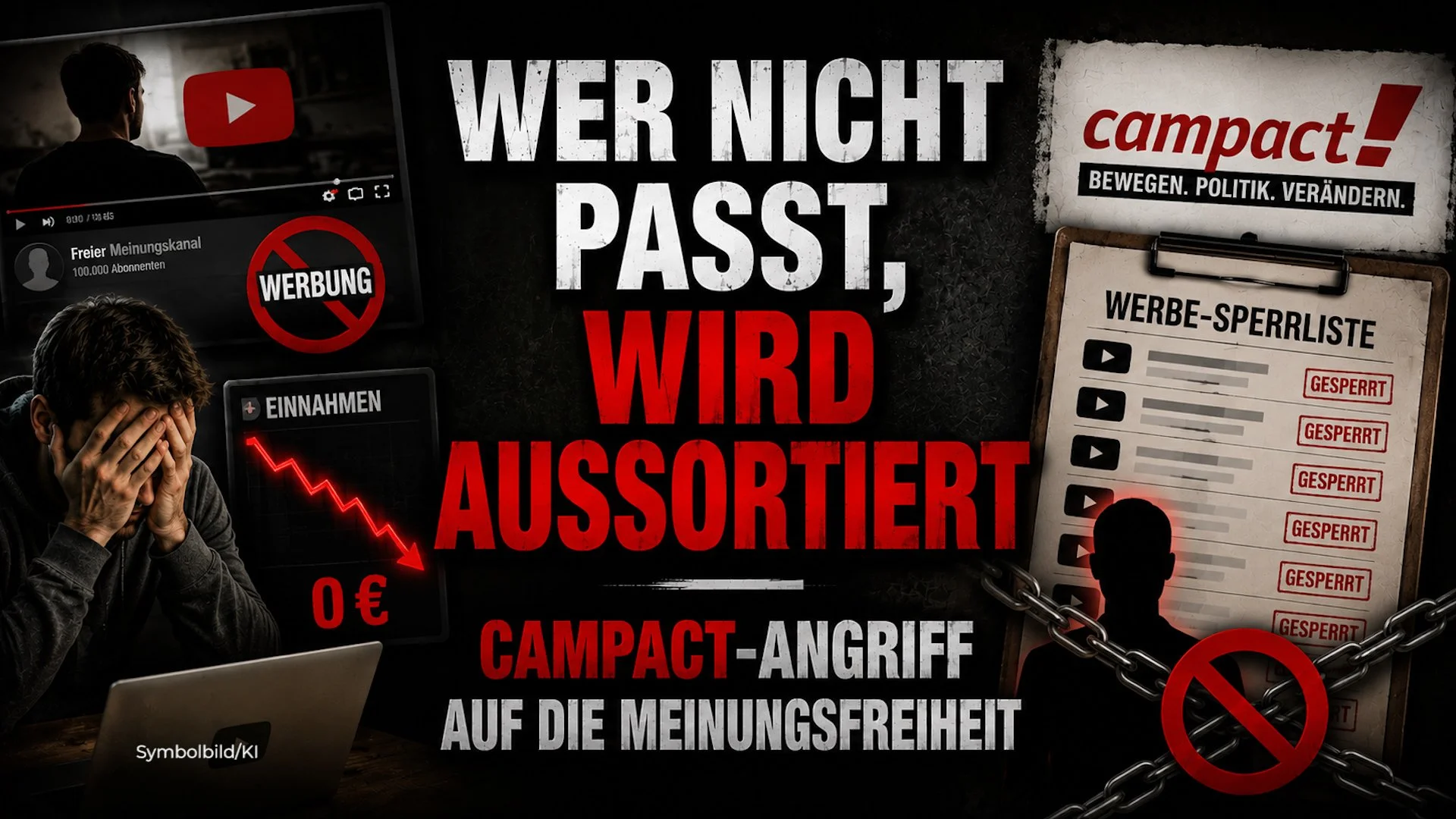 Wer nicht passt, wird aussortiert – Campact Angriff auf die Meinungsfreiheit