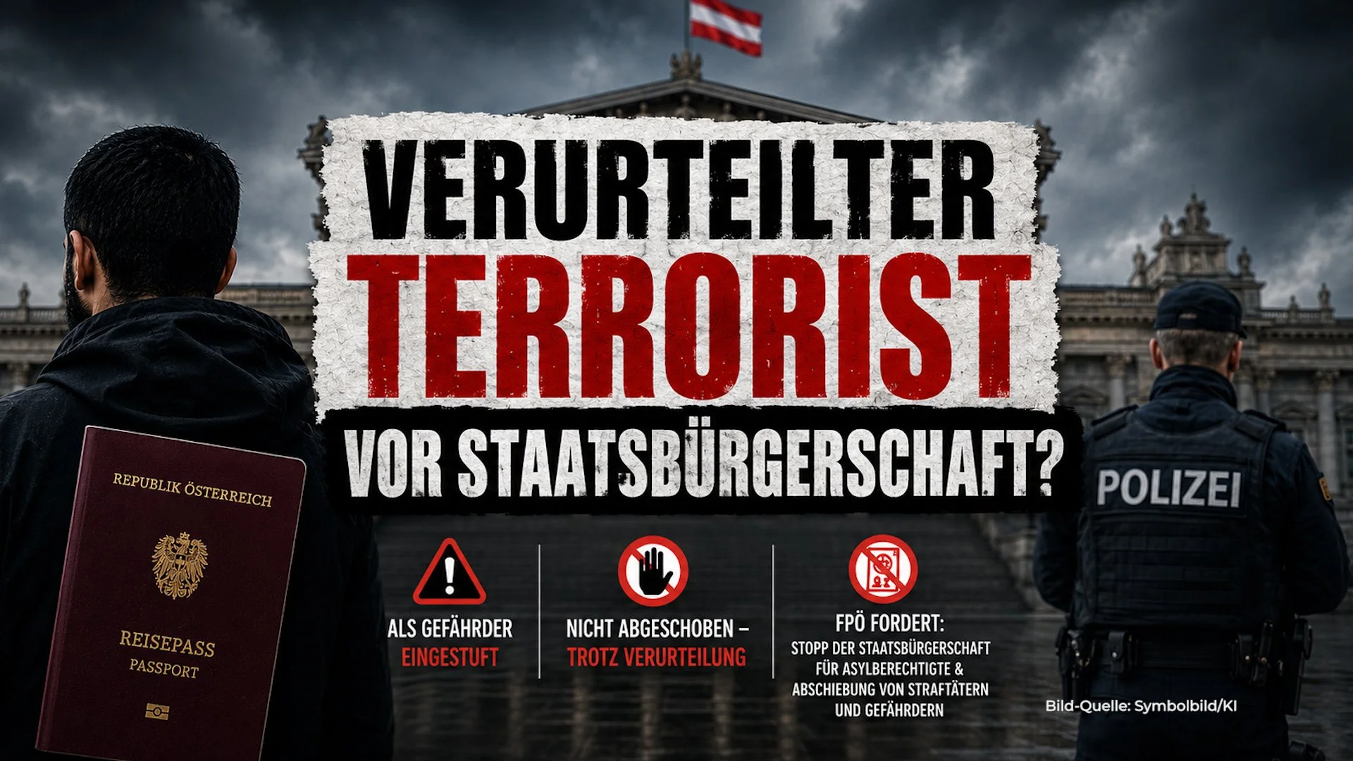 Verurteilter Terrorist vor Staatsbürgerschaft? FPÖ schlägt Alarm