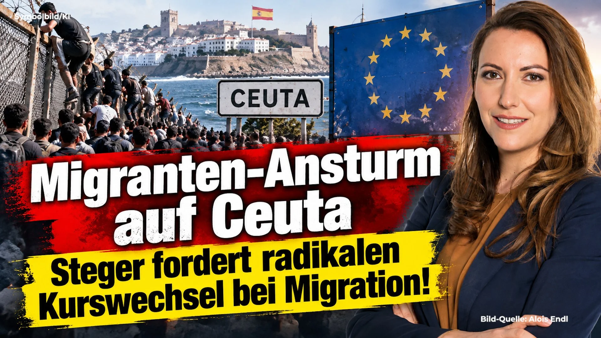Migranten-Ansturm auf Ceuta - Steger fordert radikalen Kurswechsel bei Migration!