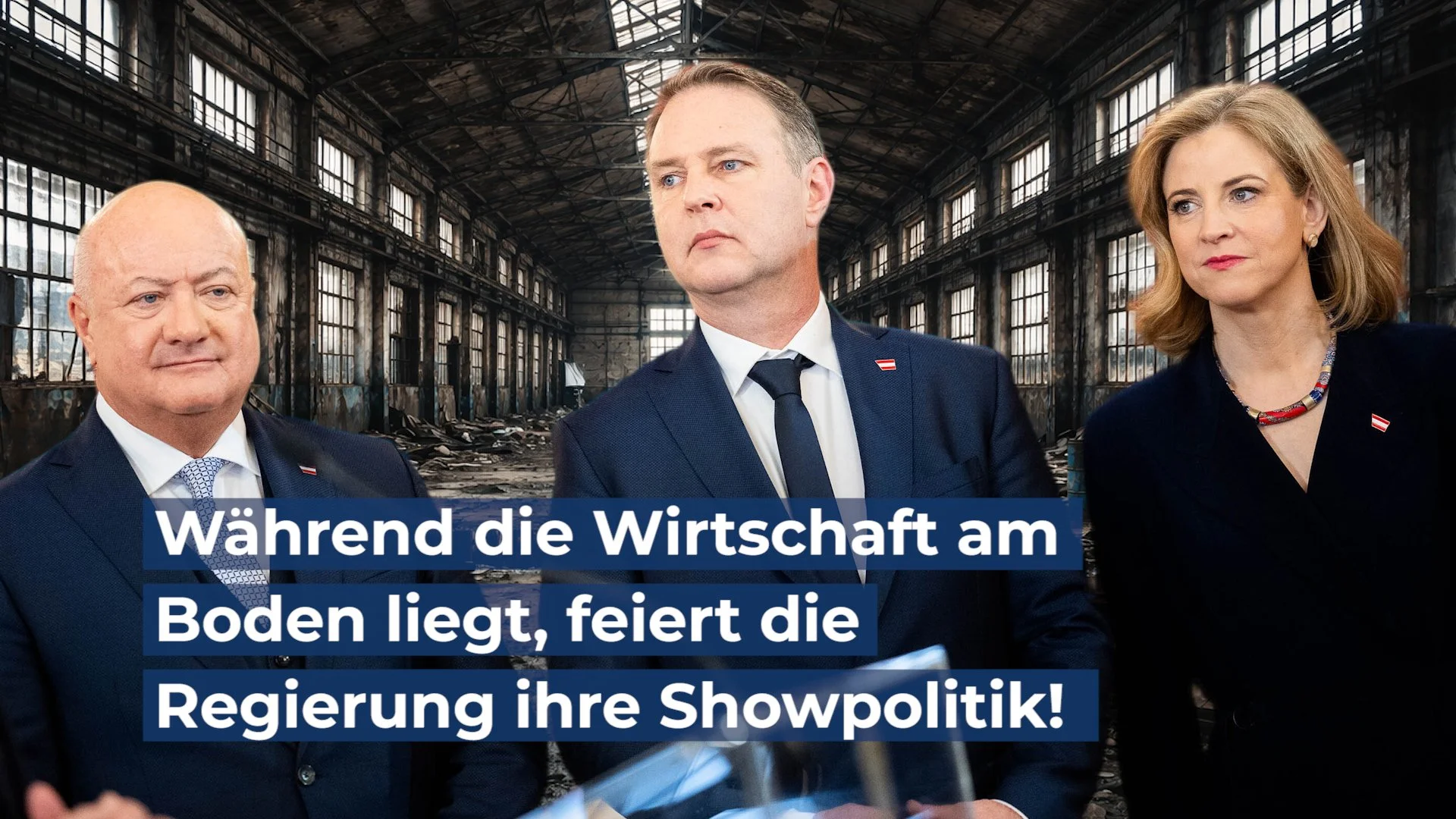 Während die Wirtschaft am Boden liegt, feiert die Regierung ihre Showpolitik!