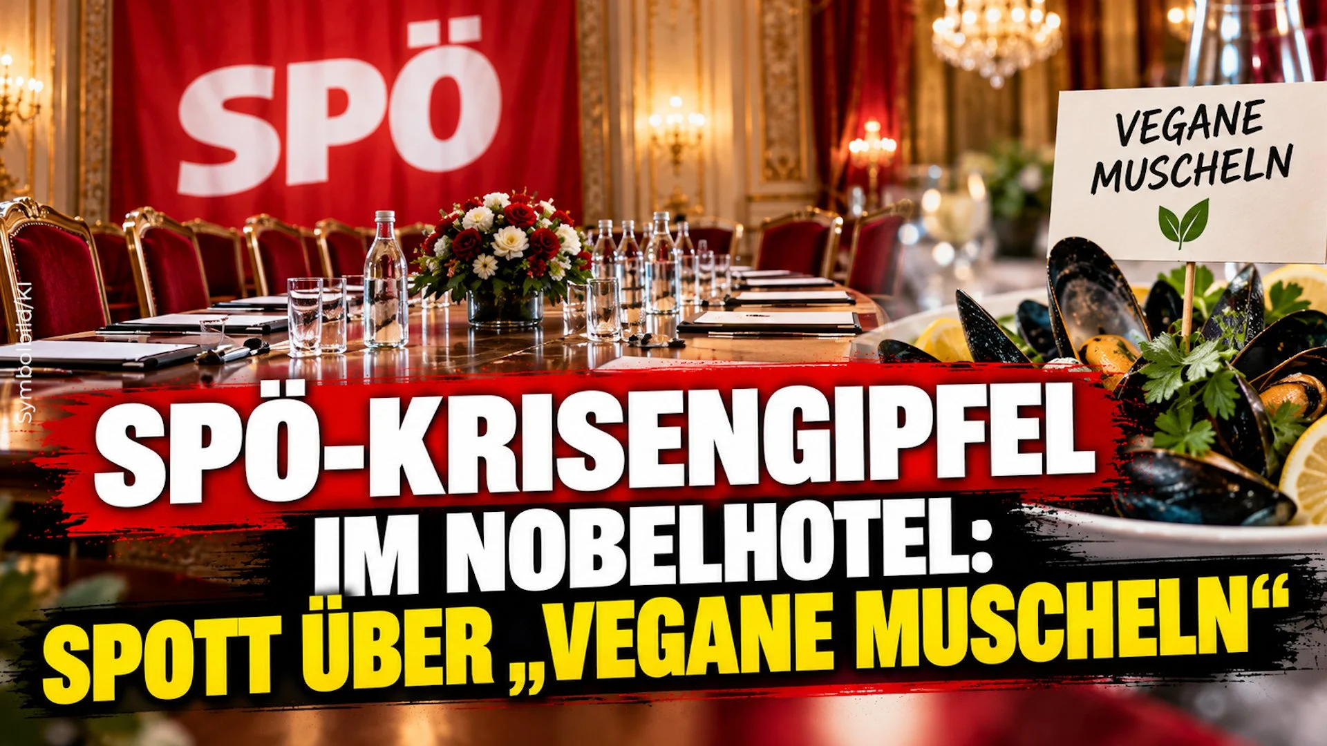 SPÖ-Krisengipfel im Nobelhotel: Spott über „vegane Muscheln“