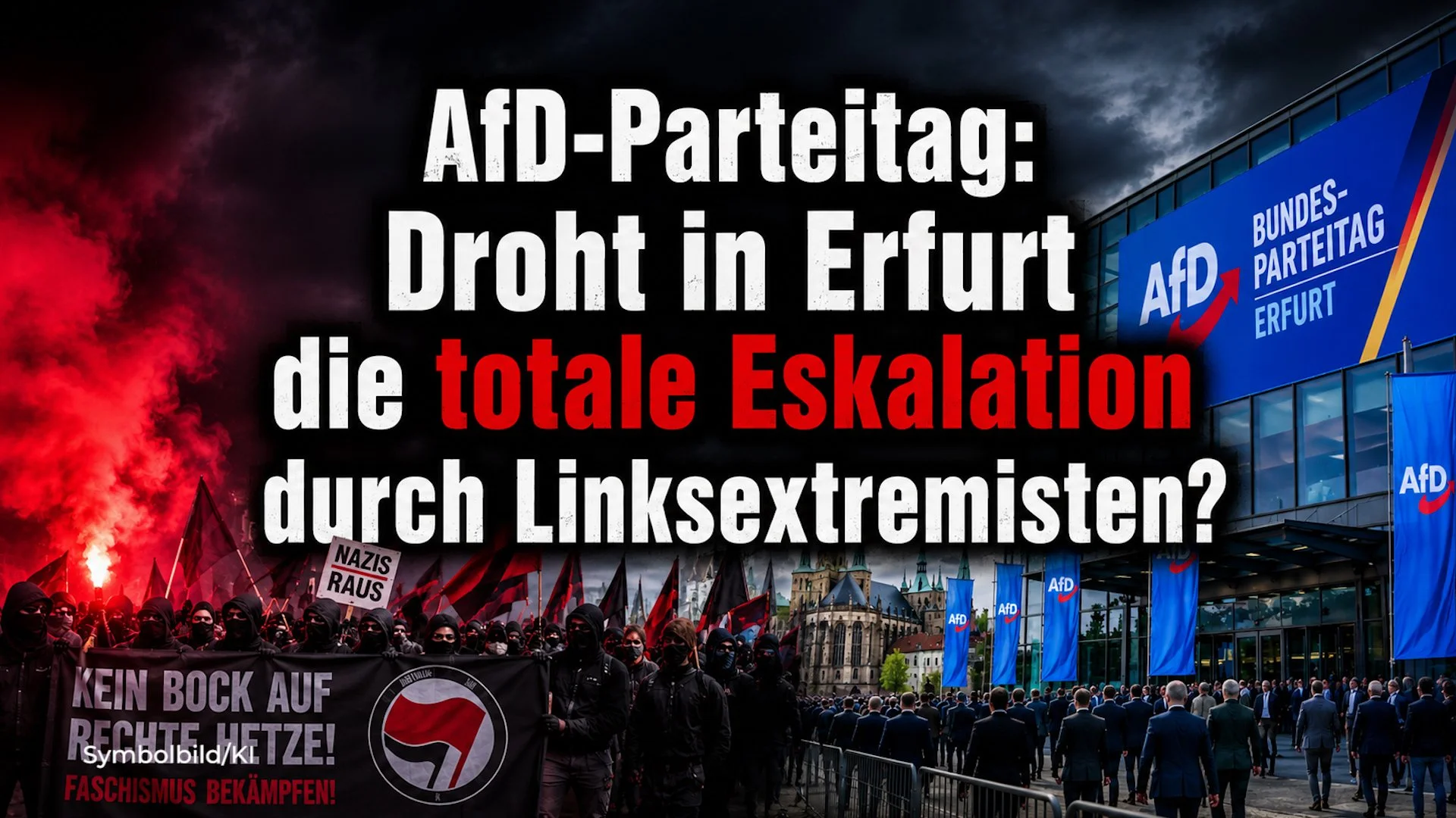 AfD-Parteitag: Droht in Erfurt die totale Eskalation durch Linksextremisten?