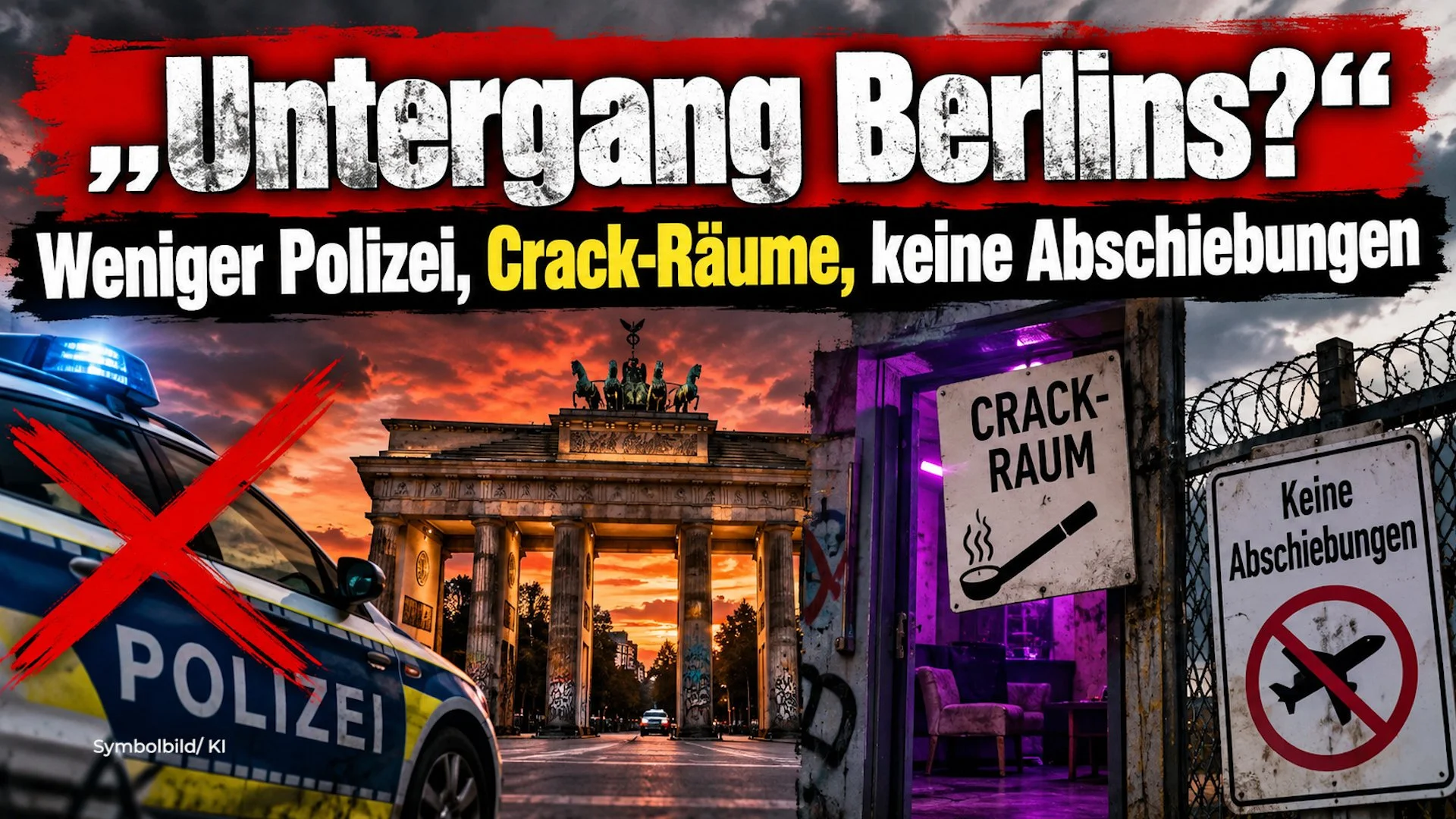 „Untergang Berlins?“ - Weniger Polizei, Crack-Räume, keine Abschiebungen