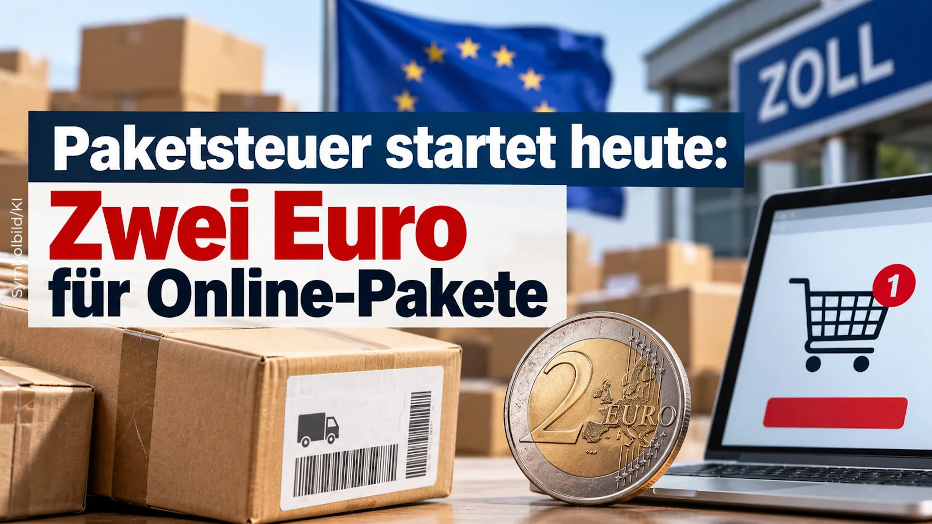 Paketsteuer startet heute: Zwei Euro für Online-Pakete