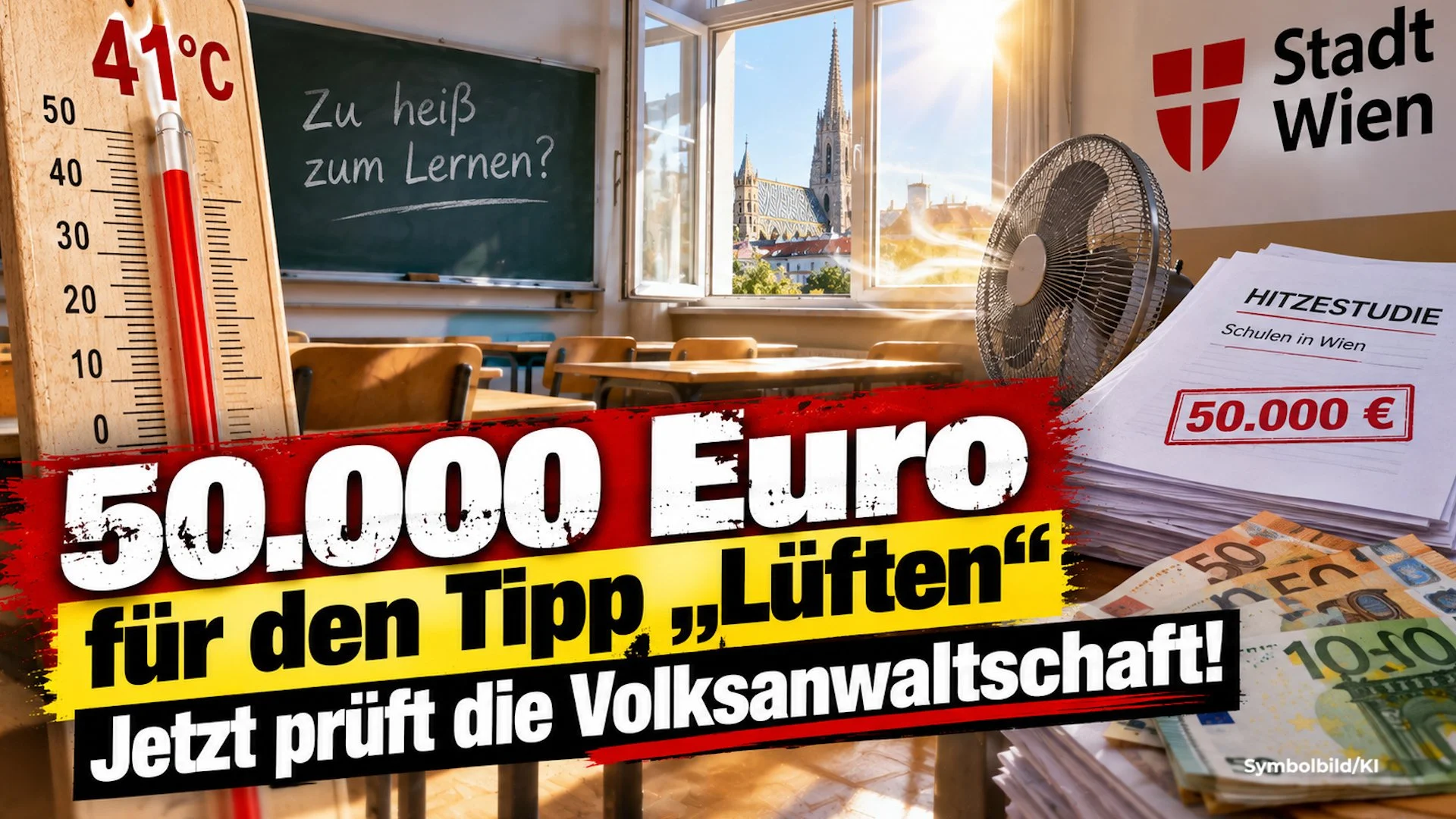 41 Grad im Klassenzimmer – und die 50.000-Euro-Lösung heißt Lüften!