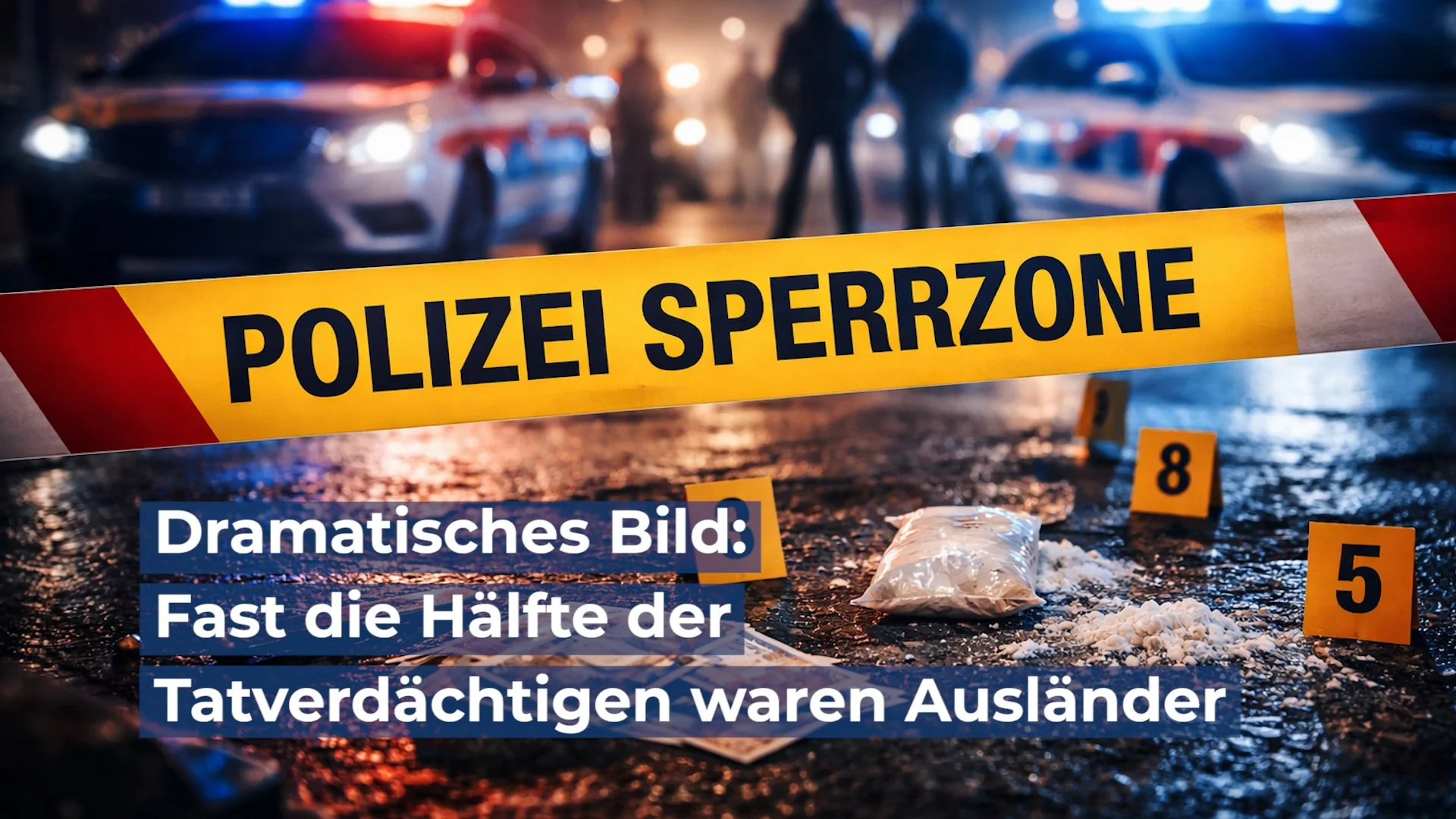 Neueste Kriminalstatistik zeigt dramatisches Bild: Fast die Hälfte der Tatverdächtigen waren Ausländer