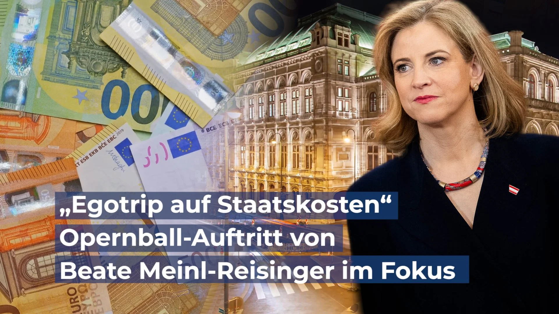 „Egotrip auf Staatskosten“ – Opernball-Auftritt von Beate Meinl-Reisinger nach wie vor im Fokus
