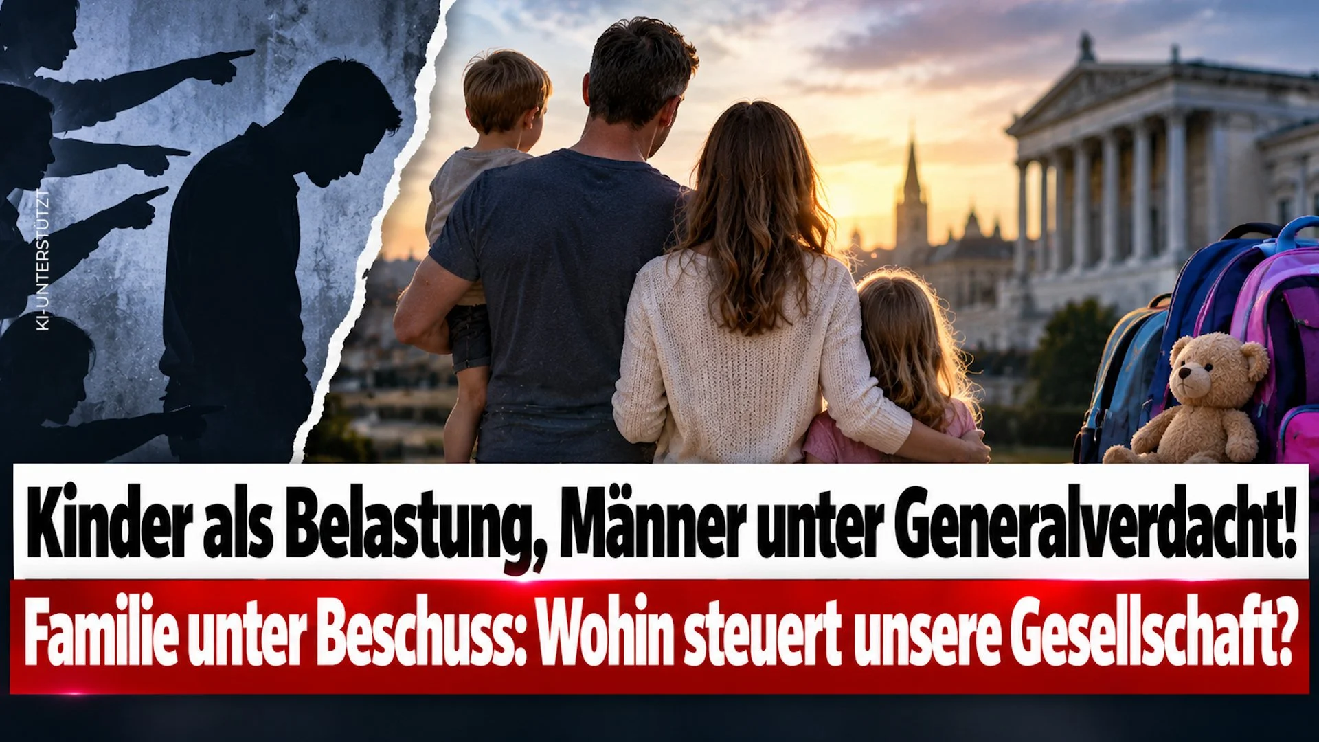 Kinder als Belastung, Männer unter Generalverdacht! – Familie unter Beschuss: Wohin steuert unsere Gesellschaft?