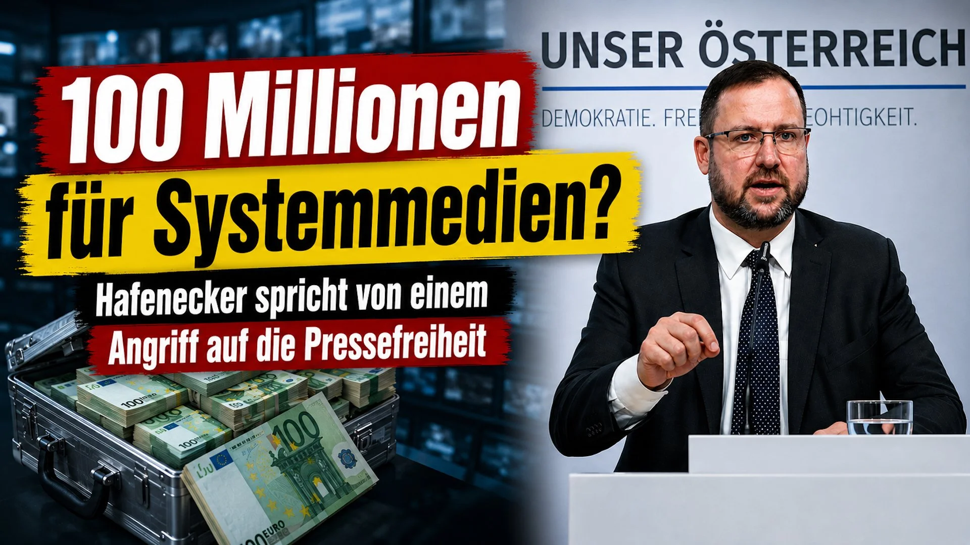 100 Millionen für Systemmedien? Hafenecker spricht von Angriff auf die Pressefreiheit