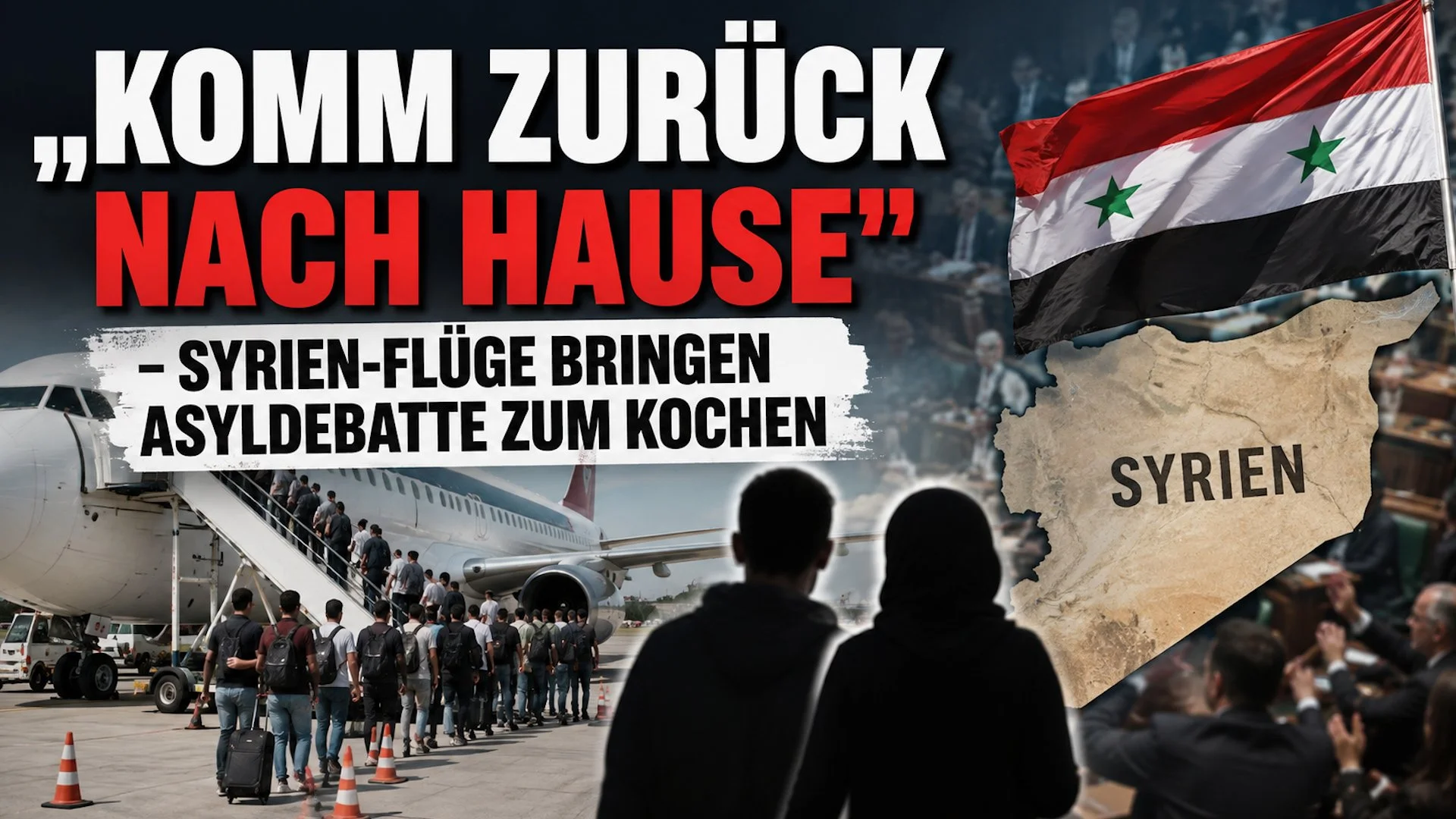 „Komm zurück nach Hause“ – Syrien-Flüge bringen Asyldebatte zum Kochen