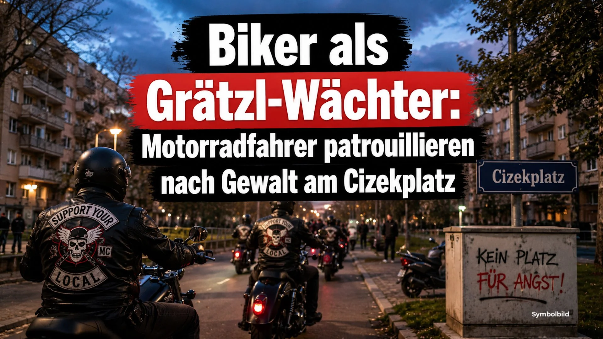Biker als Grätzl-Wächter