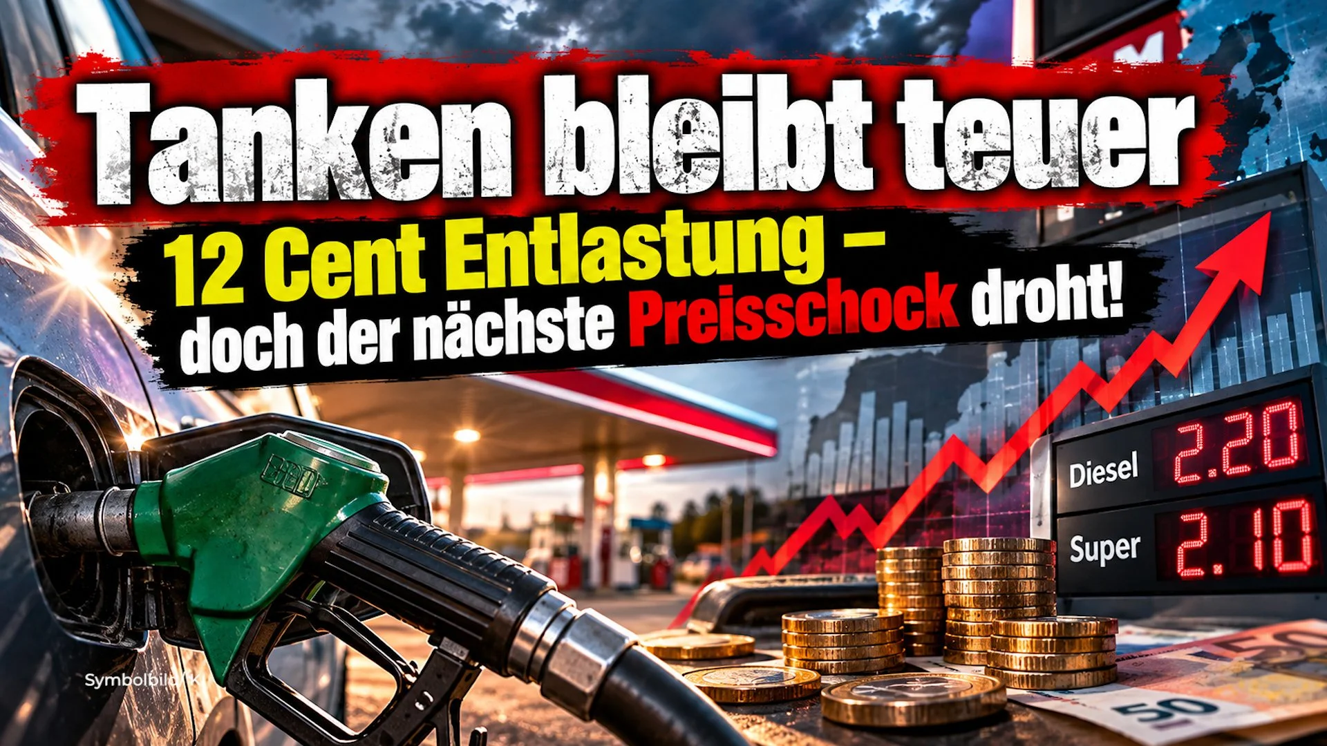 Tanken bleibt teuer 12 Cent Entlastung – doch der nächste Preisschock droht!