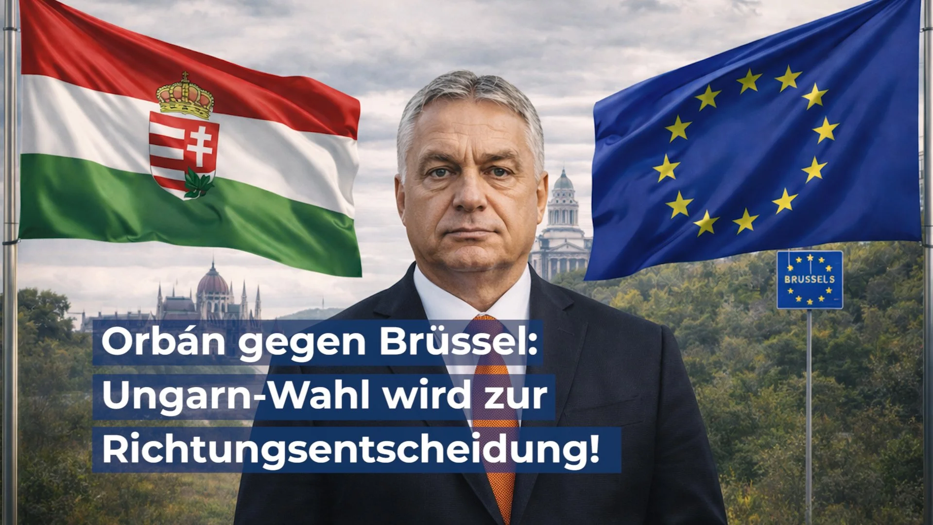 Orbán gegen Brüssel: Ungarn-Wahl wird zur Richtungsentscheidung!