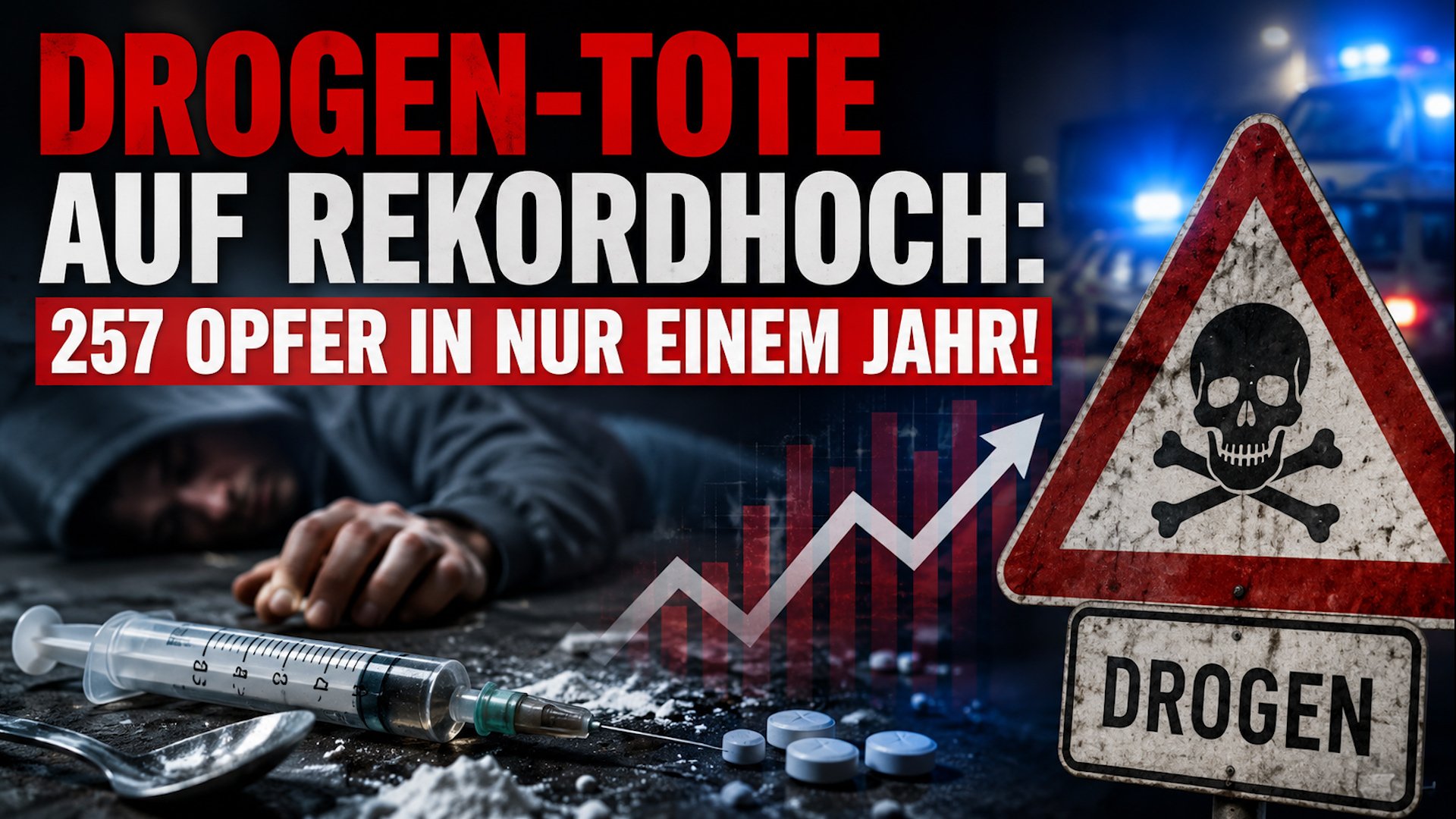 Drogen-Tote auf Rekordhoch: 257 Opfer in nur einem Jahr!