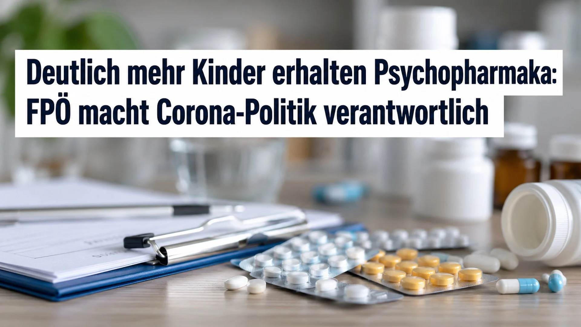 Deutlich mehr Kinder erhalten Psychopharmaka: FPÖ macht Corona-Politik verantwortlich