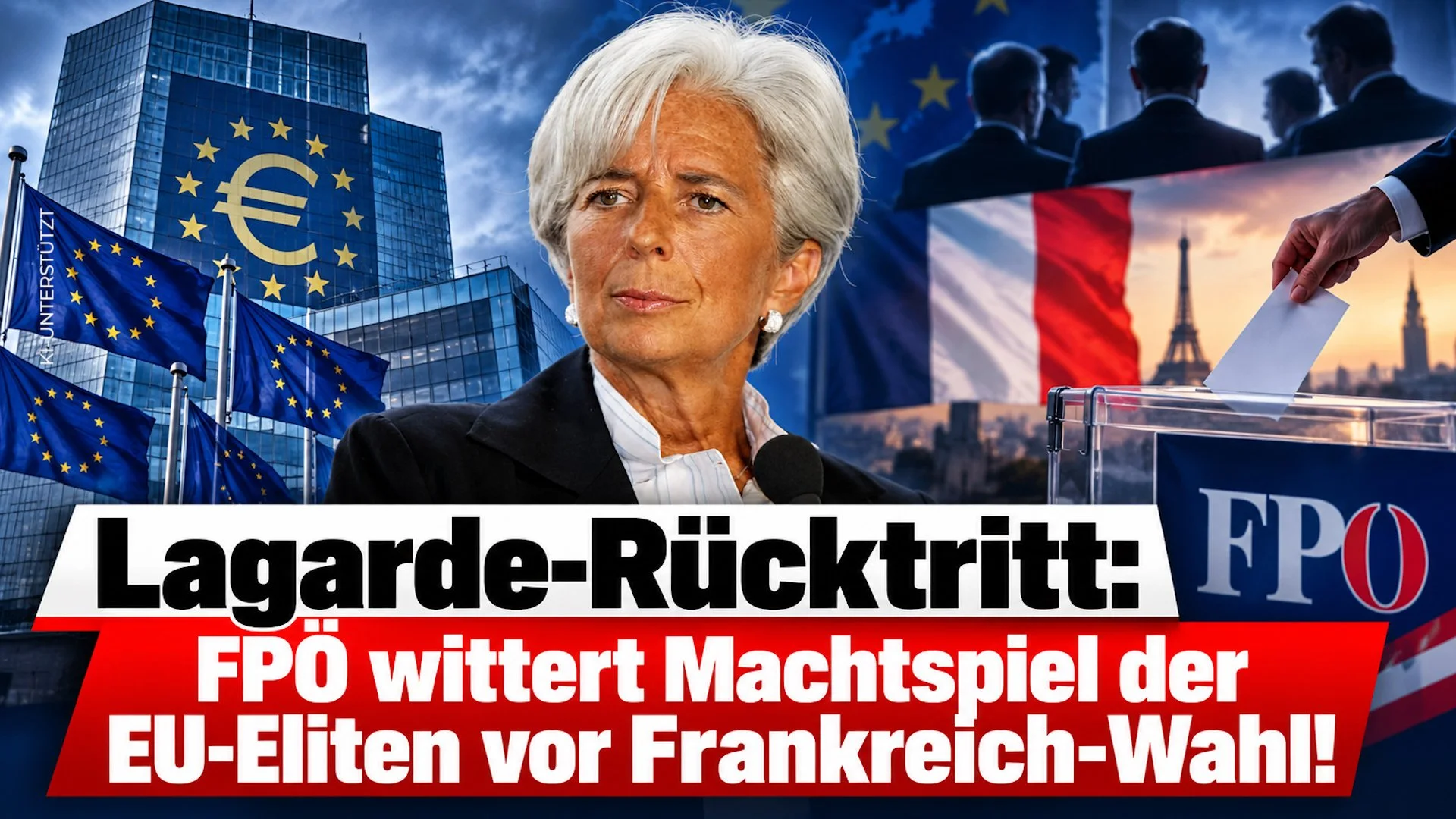 Lagarde-Rücktritt: FPÖ wittert Machtspiel der EU-Eliten vor Frankreich-Wahl!