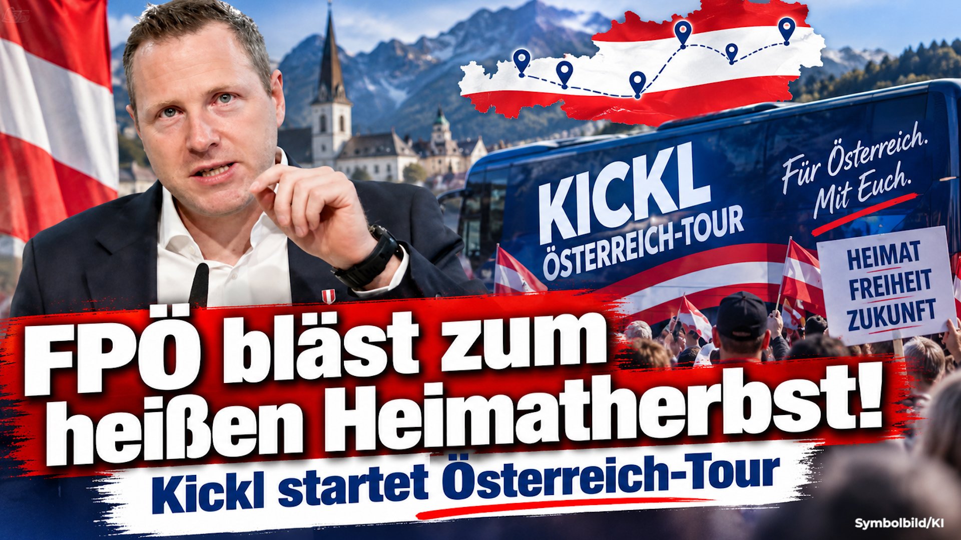 FPÖ bläst zum heißen Heimatherbst! Kickl startet Österreich-Tour